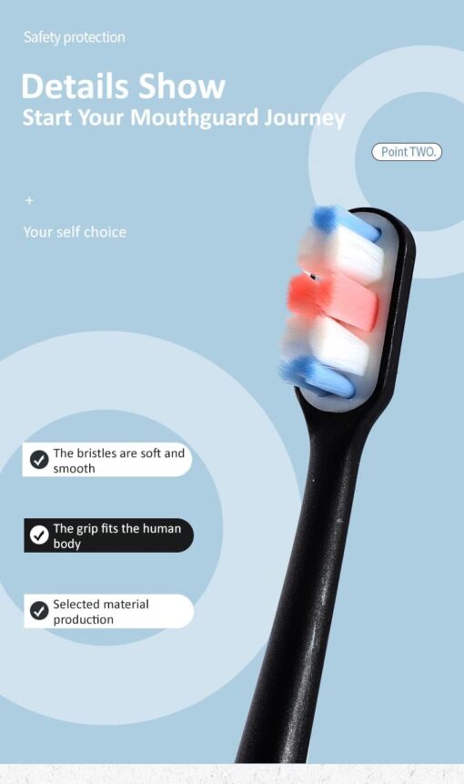 Soft Bristle Toothbrush, 10000 fine charcoal bristles with Deep Cleaning (Multi-color-Pack of 8) - StarAndDaisy - Image 8