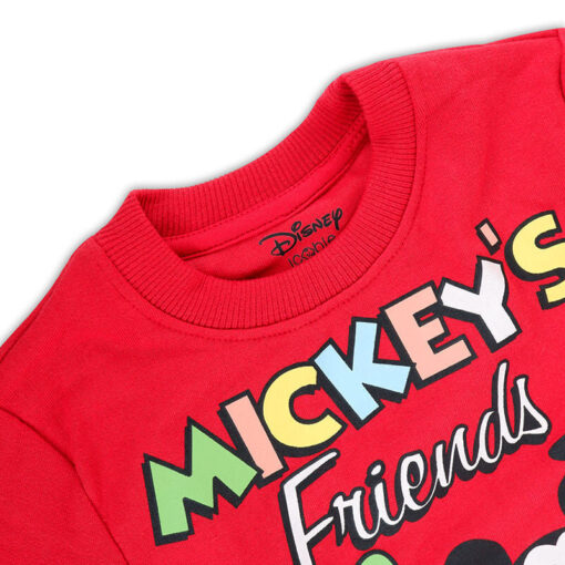 Mickey Mouse Printed Cotton T-shirt for Kids from 2years to 6years - Image 3