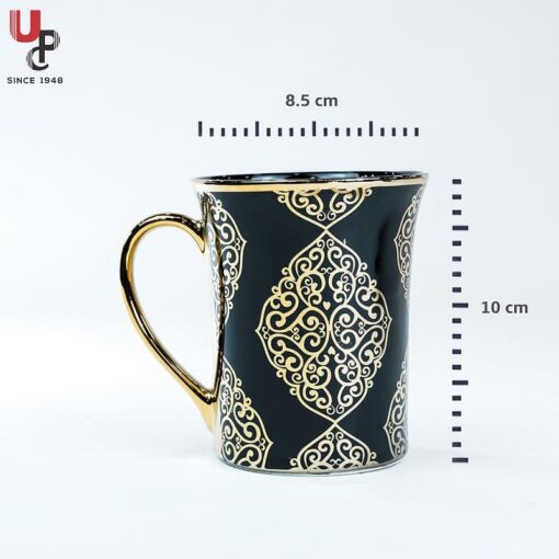 SND Homes Flower Series Fine Bone China Ceramics 300ml (Pack of 2) Bone China Coffee Mug  (330 ml, Pack of 2) - Image 3