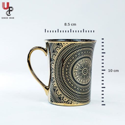 SND Homes Flower Series Fine Bone China Ceramics 300ml (Pack of 2) Bone China Coffee Mug  (330 ml, Pack of 2) - Image 3
