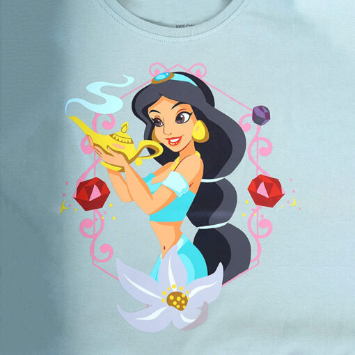 Disney Princess Jasmine Printed T-shirt 100% COTTON for kids from 2years to 6years - Image 2