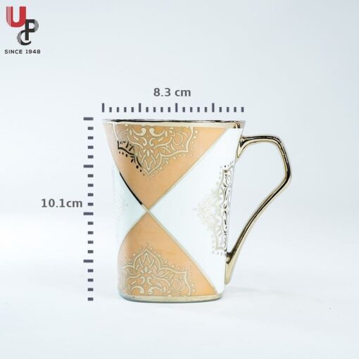 SND Homes Flower Series Fine Bone China Ceramics 300ml (Pack of 2) Bone China Coffee Mug  (330 ml, Pack of 2) - Image 4