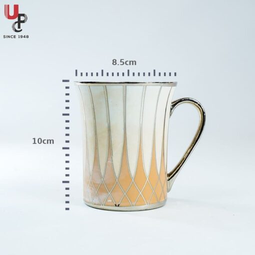 SND Homes Flower Series Fine Bone China Ceramics 300ml (Pack of 2) Bone China Coffee Mug  (330 ml, Pack of 2) - Image 4