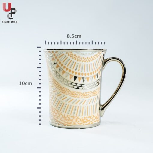SND Homes Flower Series Fine Bone China Ceramics 300ml (Pack of 2) Bone China Coffee Mug  (330 ml, Pack of 2) - Image 4