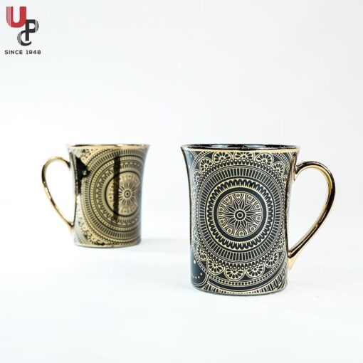SND Homes Flower Series Fine Bone China Ceramics 300ml (Pack of 2) Bone China Coffee Mug  (330 ml, Pack of 2) - Image 4