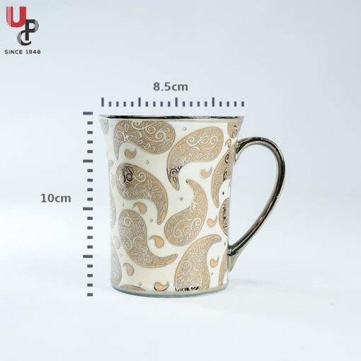 SND Homes Flower Series Fine Bone China Ceramics 300ml (Pack of 2) Bone China Coffee Mug  (330 ml, Pack of 2) - Image 4