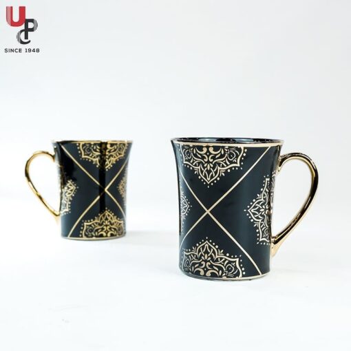 SND Homes Flower Series Fine Bone China Ceramics 300ml (Pack of 2) Bone China Coffee Mug  (330 ml, Pack of 2) - Image 4
