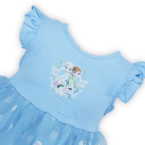 Blue Princess Dress for Baby Girl - Anna Toddler Baby Girl Princesses Belle Dress - Image 3