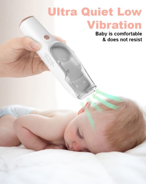 StarAndDaisy Kids's Hair Clipper Safe Ultra Quiet Waterproof Washable Baby Hair Trimmer Cordless Rechargeable Kids Haircut Kit - Image 3