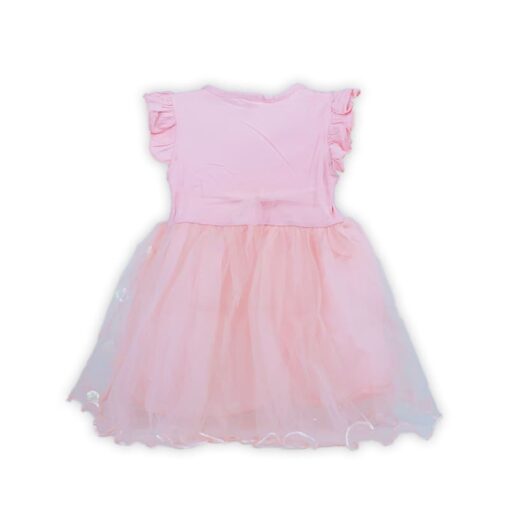 Pink Elsa & Anna Toddler Baby Girl Princesses Belle Dress - Image 3