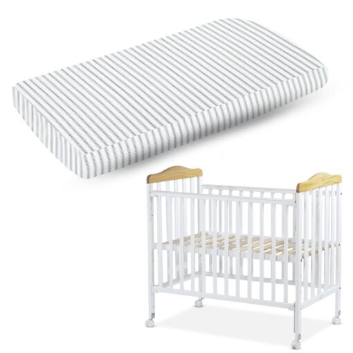 StarAndDaisy Super Soft Mattress For Virgo Multifunctional Wooden Crib Babies With Washable Zipper Cover