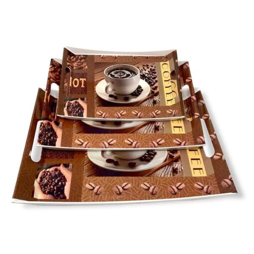 Dinner Serving Printed Trays - Decorative Melamine Serving Plates Ocean Series Tray - Image 2