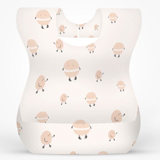 StarAndDaisy Disposable Baby Bibs, 50 Pack Soft Travel Bibs for Feeding Infant Babies, Use and Throw Bibs, Toddler Drool Burp Apron, 3 Layer Absorbent Yet Waterproof bib with 3D Crumb Catcher (Pack Of 50)