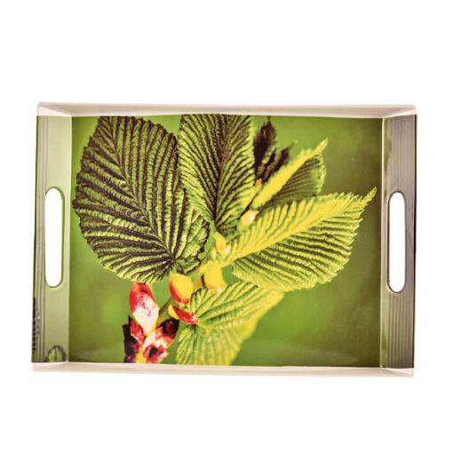 SND Homes Premium Melamine Break Resistant Serving Tray Set Shape-Ocean Modern Designs (Set of 3 - S, m, L)