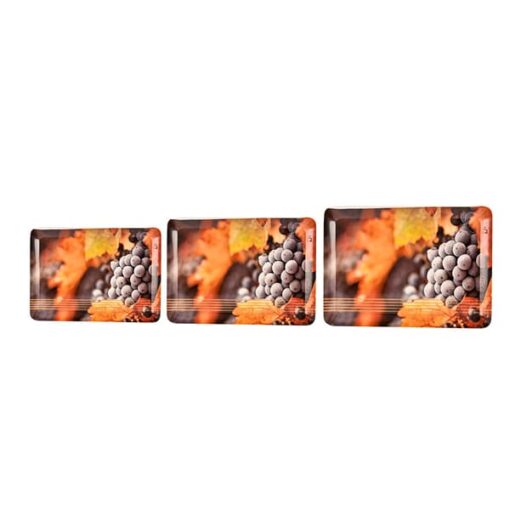 SND Homes Flora Shape Modern Design Melamine Break Resistant Serving Tray (Small, Medium, Large) -Set of 3 - Image 4