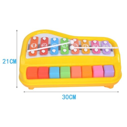 Fun Dream 2 in-1 Baby Piano Xylophone Toy - Preschool Educational Musical Learning Instruments for Kids -  XYLOPHONE-FDZ 1502 - Image 3