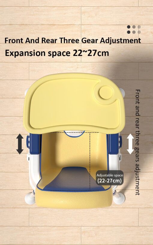 [Refurbished] StarAndDaisy Comfort 4 in 1 High Chair - Booster Seat in Graffiti Prints (Yellow) - Image 14