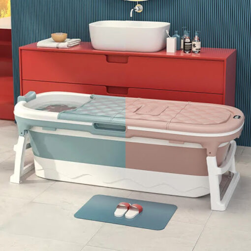 StarAndDaisy Folding Bathtub for Kids Children and Adult Super Large Mega Size Bathtub 140cm ( With Steamer | ‎140 x 60 x 50 cm)