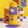 Starface By StarAndDaisy Kids Water Bottle - NON-Toxic Leak Proof Thermoses Stainless Steel BPA Free Insulated Water Flask with hanging buckle (Create Duck | Duck Yellow)