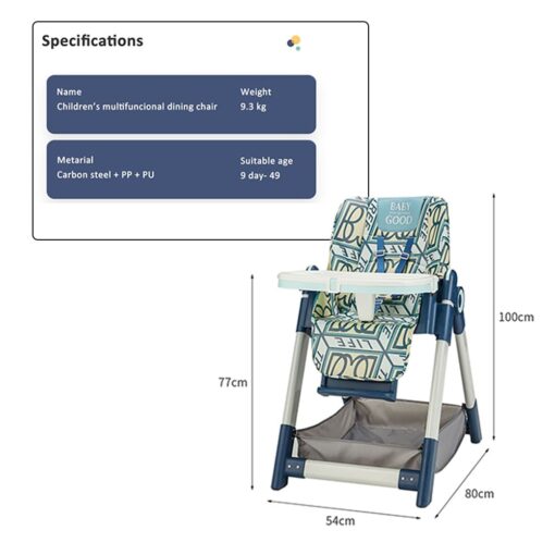 StarAndDaisy Feeding High Chair for Baby with Height Adjustment for 6 Months to 5 Years Boys Girls - Image 8