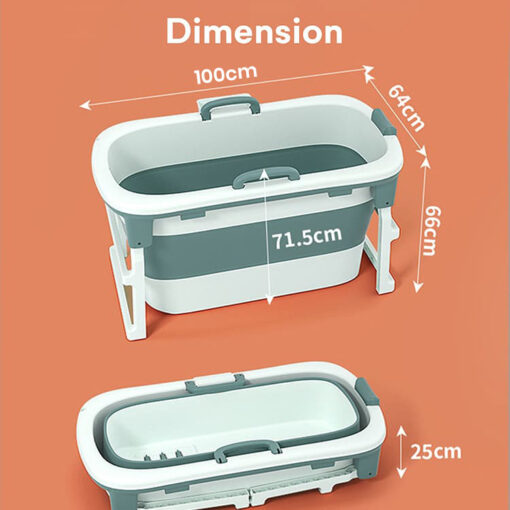 StarAndDaisy Folding Bath Tub for Kids Children and Adult Vertical Mega Size Super Large Bathtub  (Green | ‎1 meter) - Image 14