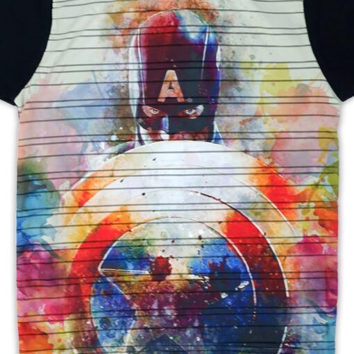 Marvel Printed T-shirt 100% COTTON for kids from 2years to 6years (Black) - Image 3