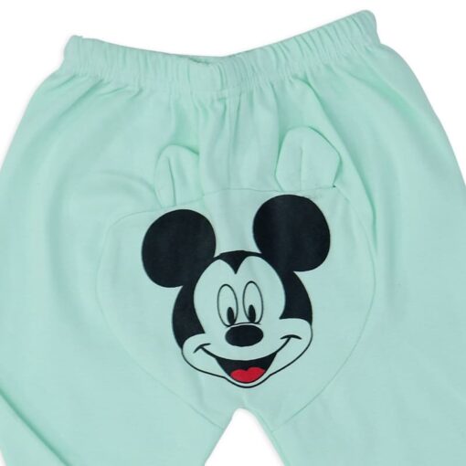 Mickey Mouse printed Night Suit Wear Light Green - Image 2