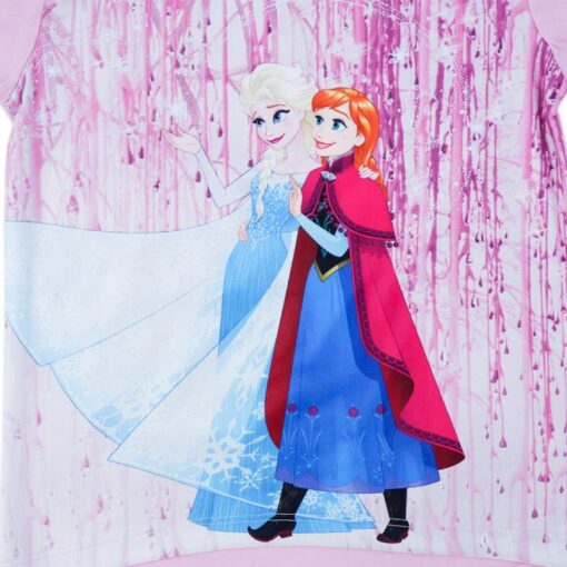Disney Frozen Printed T-shirt 100% COTTON for kids from 2years to 6years (Purple) - Image 3
