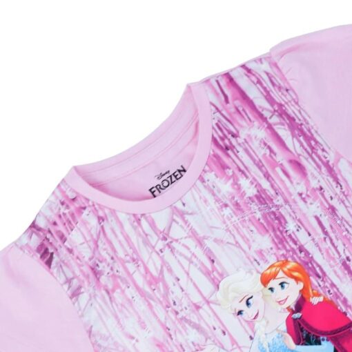Disney Frozen Printed T-shirt 100% COTTON for kids from 2years to 6years (Purple) - Image 4