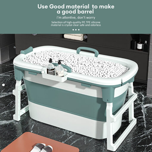 StarAndDaisy Folding Bath Tub for Kids Children and Adult Vertical Mega Size Super Large Bathtub  (Green | ‎1 meter) - Image 7