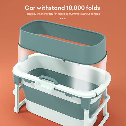 StarAndDaisy Folding Bath Tub for Kids Children and Adult Vertical Mega Size Super Large Bathtub  (Green | ‎1 meter) - Image 8