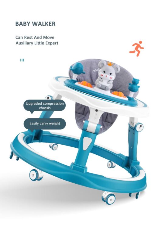 [Refurbished] StarAndDaisy multifunctional intelligent early education baby walker with Toy tray (Red) - Image 13