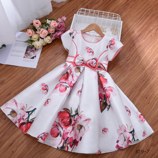 StarAndDaisy Girls Party Dresses Premium Serires (White| B19-7) - Image 2