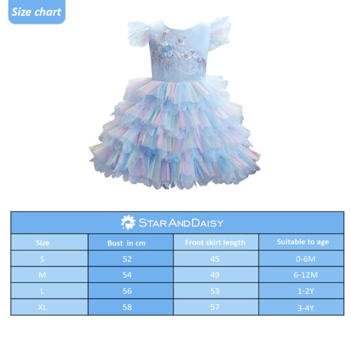 StarAndDaisy Girls Party Dresses Premium Serires (Blue| 896) - Image 7