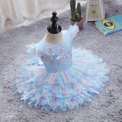 StarAndDaisy Girls Party Dresses Premium Serires (Blue| 896) - Image 4