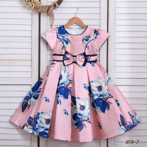 StarAndDaisy Girls Party Dresses Premium Serires (pink| B19-7) - Image 3