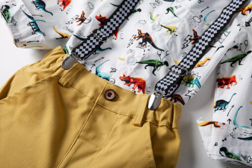StarAndDaisy Boys Party Dresses Premium Serires (Dinosaur print| tzb1903) - Image 8
