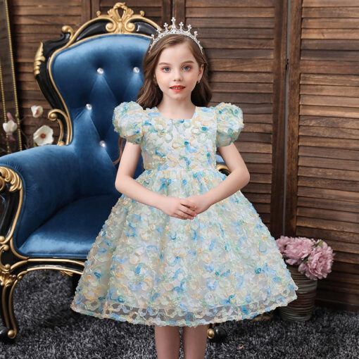 StarAndDaisy Girls Party Dresses Premium Serires (Green| 999) - Image 2