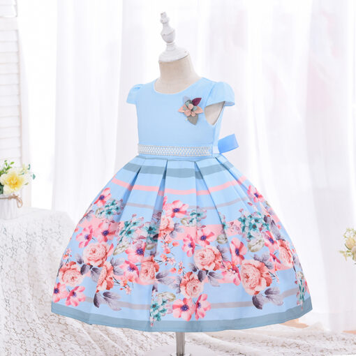 StarAndDaisy Girls Party Dresses Premium Serires (Blue| W8519) - Image 4