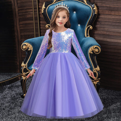 StarAndDaisy Girls Party Dresses Premium Serires (purple| 898) - Image 3