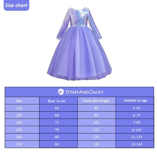 StarAndDaisy Girls Party Dresses Premium Serires (purple| 898) - Image 5