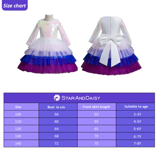 StarAndDaisy Girls Party Dresses Premium Serires (pink| 321) - Image 5