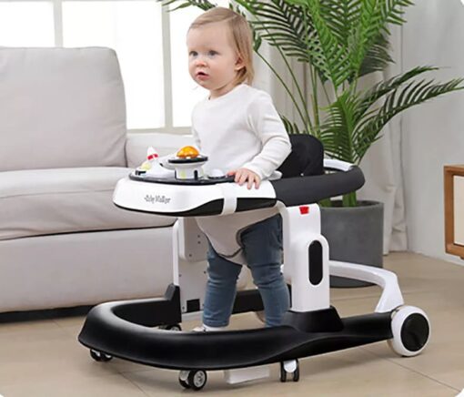 [Refurbished] StarAndDaisy Premium Multifunctional Walker with Toy Tray (Black) - Image 4