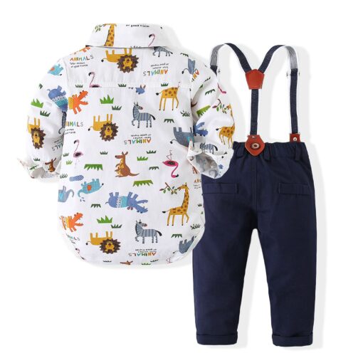StarAndDaisy Boys Party Dresses Premium Serires (Animal Print White & Blue | tzb0514) - Image 20