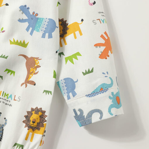 StarAndDaisy Boys Party Dresses Premium Serires (Animal Print White & Blue | tzb0514) - Image 21