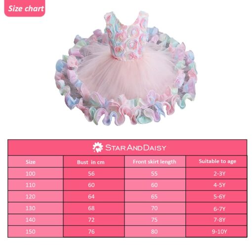 StarAndDaisy Girls Party Dresses Premium Serires (pink| 2037) - Image 5