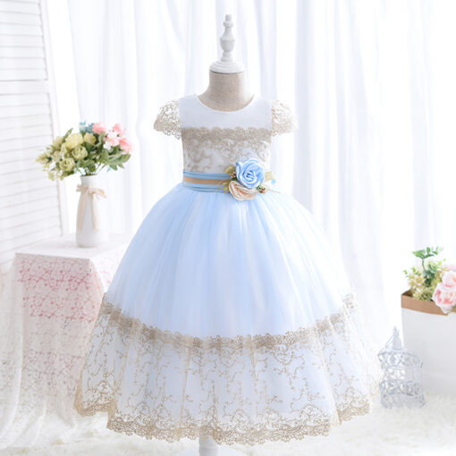 StarAndDaisy Girls Party Dresses Premium Serires (Blue | A7150) - Image 3