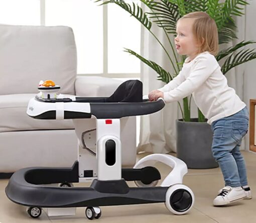 [Refurbished] StarAndDaisy Premium Multifunctional Walker with Toy Tray (Black) - Image 5
