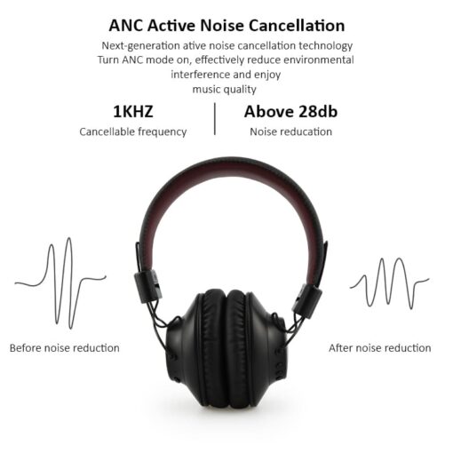 StarAndDaisy Wireless Bluetooth Headset Initiative Noise Reduction (Black) - Image 5