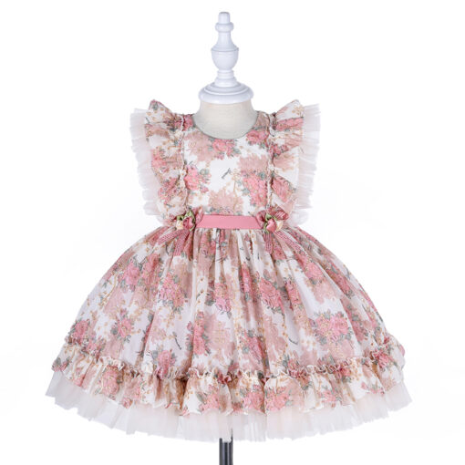 StarAndDaisy Girls Party Dresses Premium Serires (pink| W3331) - Image 2